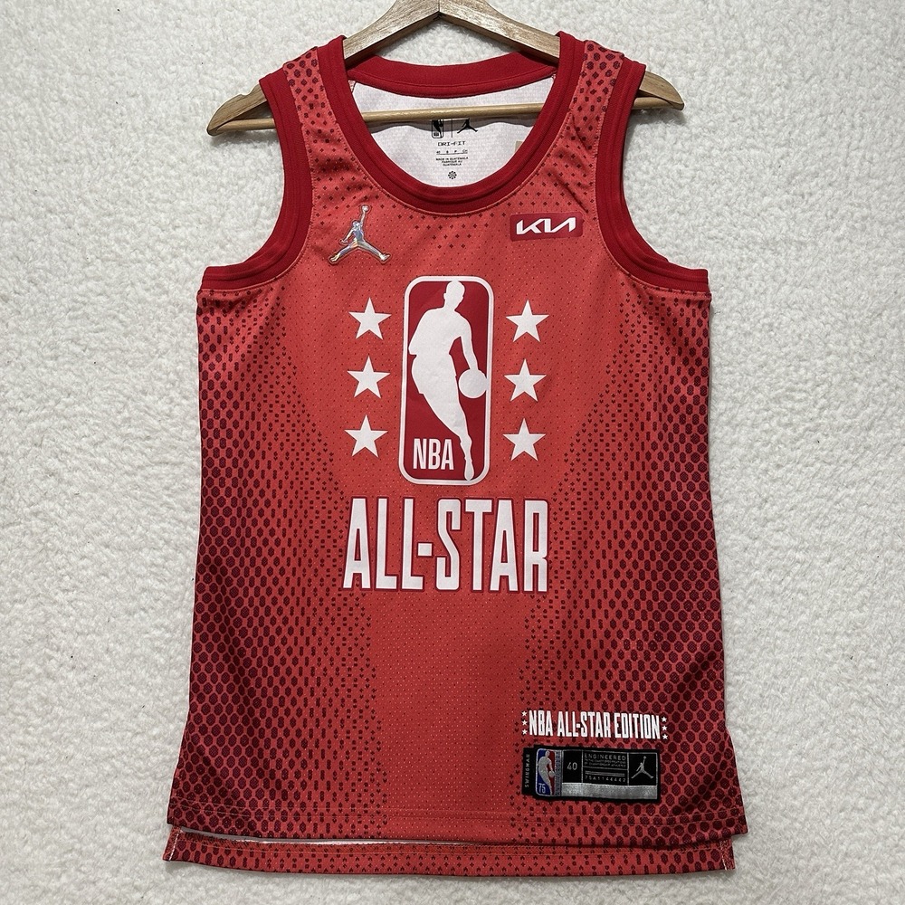 Jordan LeBron James #6 2022 NBA All Star Game Swingman Red Jersey Mens Sz‎ Small